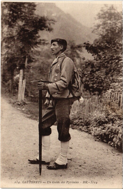Carte postale ancienne Cauterets Un Guide des Pyrénées à Cauterets