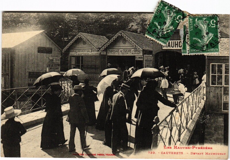 Carte postale ancienne Hautes-Pyrénées Cauterets Devant Mauhourat à Cauterets