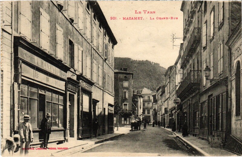 Carte postale ancienne Le Tarn Mazamet La Grande Rue à Mazamet