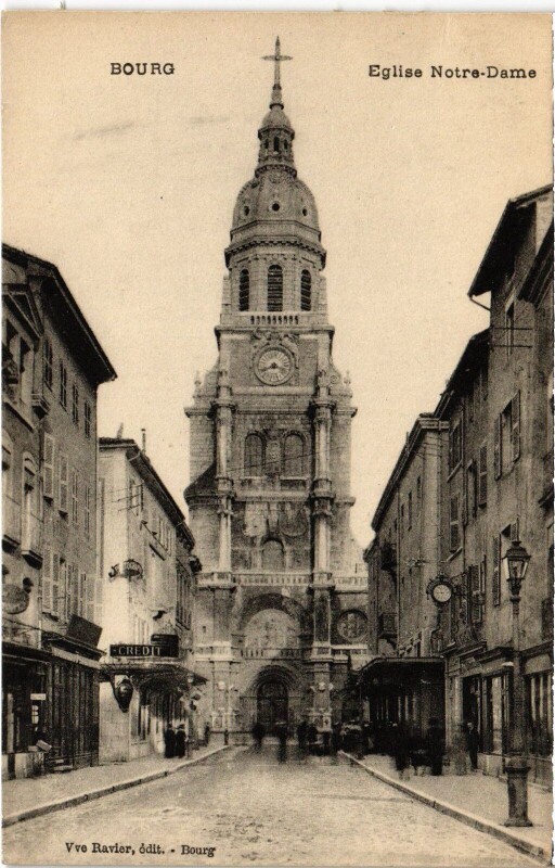 Carte postale ancienne Bourg en Bresse Brou Church à Bourg-en-Bresse