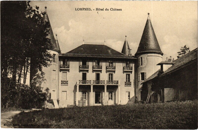 Carte postale ancienne Hauteville Hotel du Chateau