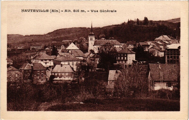 Carte postale ancienne Hauteville vue generale