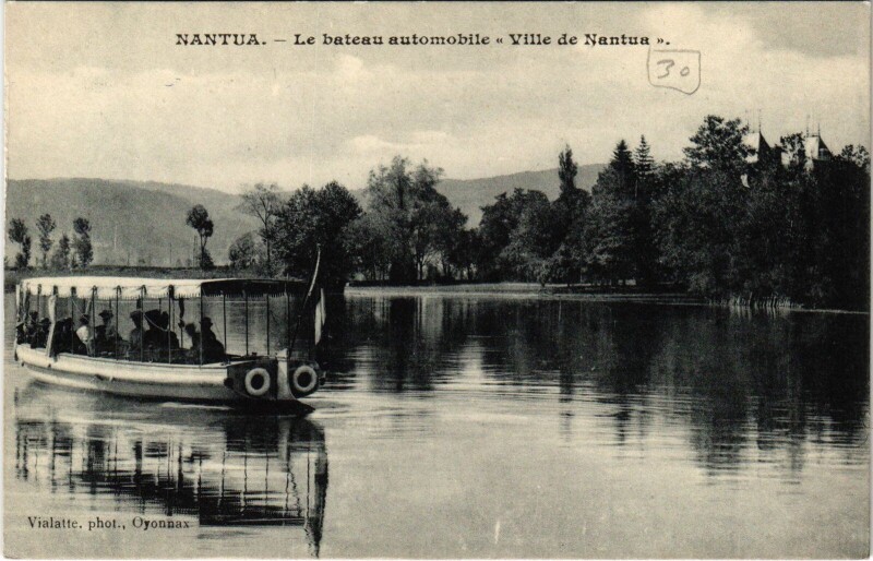 Carte postale ancienne Nantua Entree de Nantua par La Cluse à Nantua