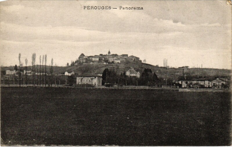 Carte postale ancienne Perouges panorama