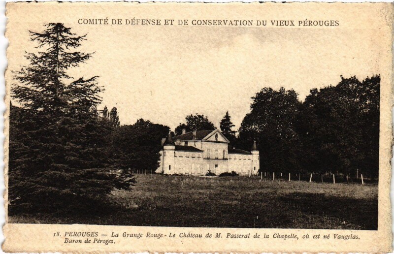 Carte postale ancienne Perouges Chateau de M. Passerat de la Chapelle