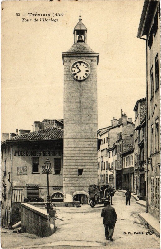 Carte postale ancienne Travaux Tour de l'Horloge