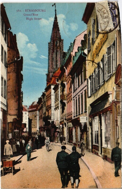Carte postale ancienne Strasbourg Grande Rue à Strasbourg