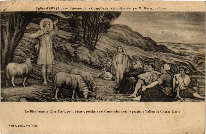 Carte postale ancienne Ars Peinture ed la Chapelle de la Glorification
