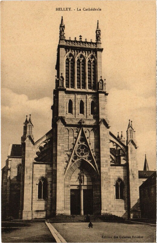Carte postale ancienne Belley La Cathedrale à Belley
