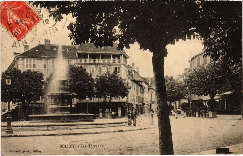 Carte postale ancienne Belley Les Terreaux à Belley