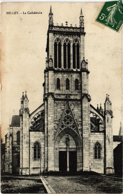 Carte postale ancienne Belley La Cathedrale à Belley