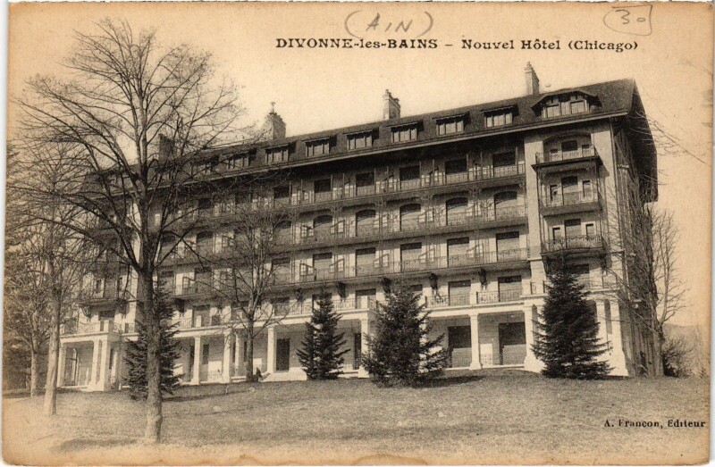 Carte postale ancienne Divonne Nouvel Hotel