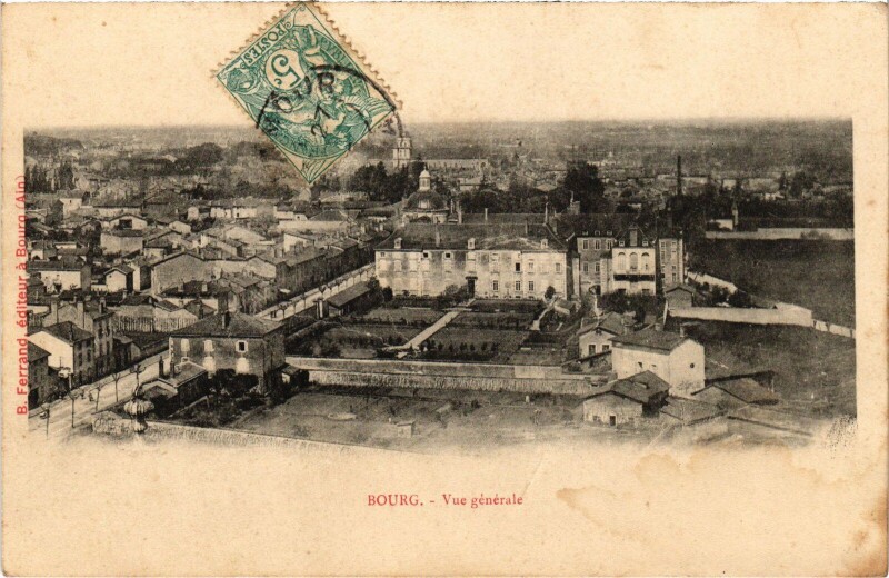 Carte postale ancienne Bourg en Bresse vue generale à Bourg-en-Bresse