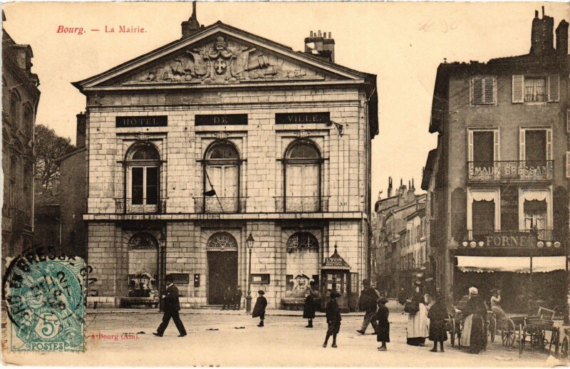 Carte postale ancienne Bourg en Bresse La Mairie à Bourg-en-Bresse