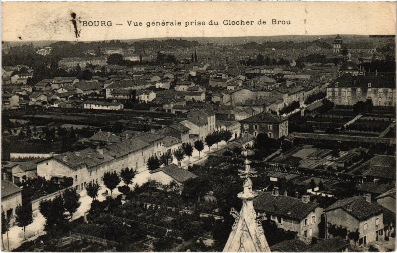 Carte postale ancienne Bourg en Bresse vue generale à Bourg-en-Bresse