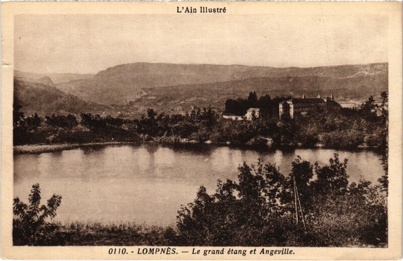 Carte postale ancienne Hauteville Grand etang et Angeville