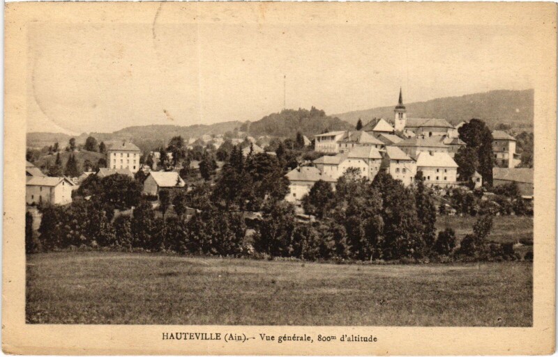 Carte postale ancienne Hauteville vue generale