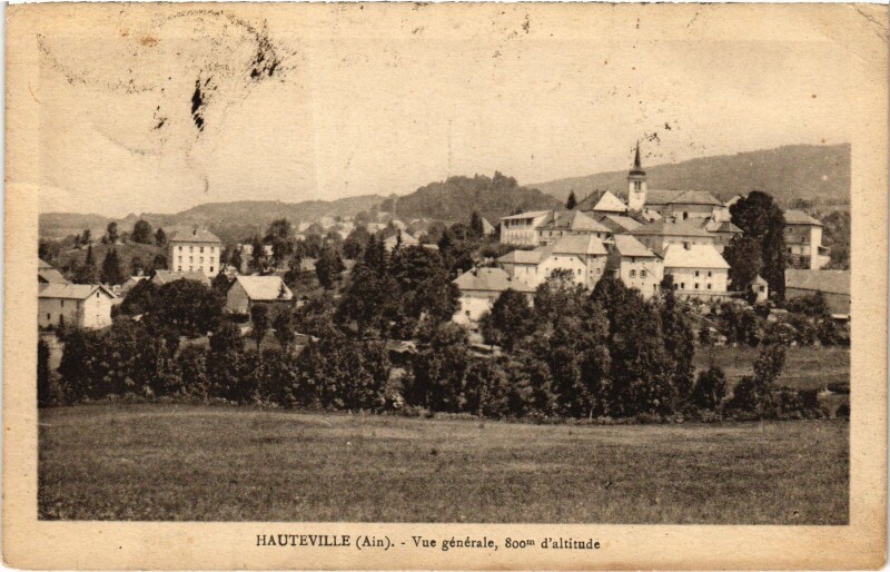 Carte postale ancienne Hauteville vue generale