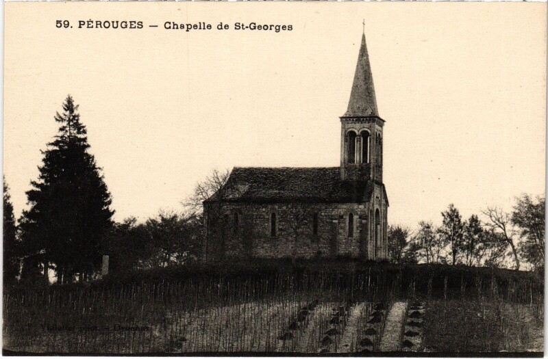 Carte postale ancienne Perouges Chapelle de Saint-Georges