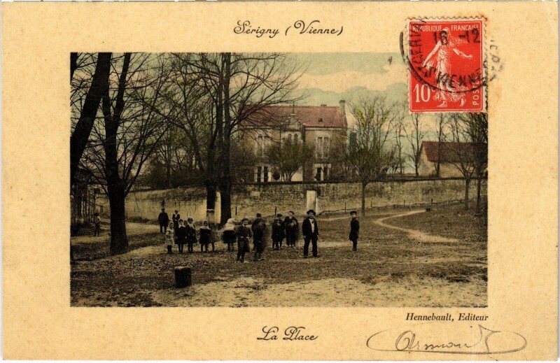 Carte postale ancienne Sérigny La Place à Sérigny