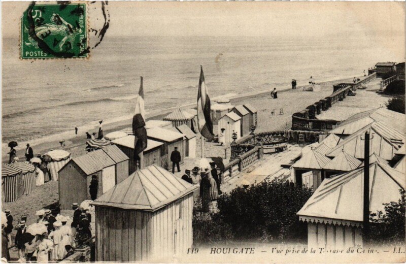 Carte postale ancienne Houlgate Vue prise de la Terrasse du Casino France à Houlgate