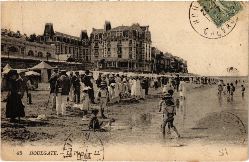 Carte postale ancienne Houlgate La Plage France à Houlgate