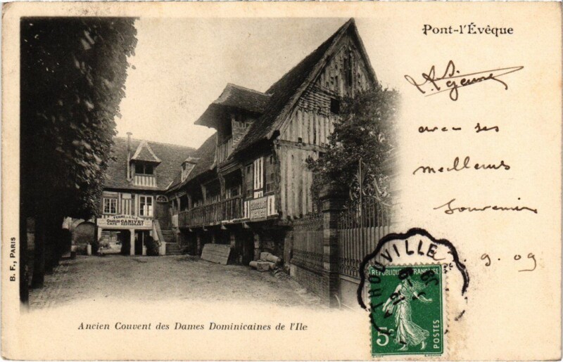 Carte postale ancienne Pont-l'Eveque Ancien Couvent des Dames France