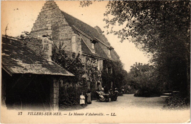 Carte postale ancienne Villers sur Mer Le Manoir d'Auberville France à Auberville