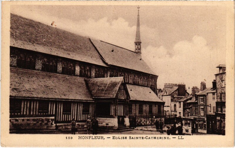 Carte postale ancienne Honfleur Eglise Sainte-Catherine France à Honfleur