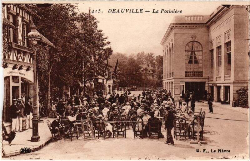 Carte postale ancienne Deauville La Potiniere France à Deauville