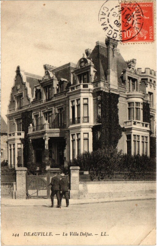 Carte postale ancienne Deauville La Villa Dolfus France à Deauville