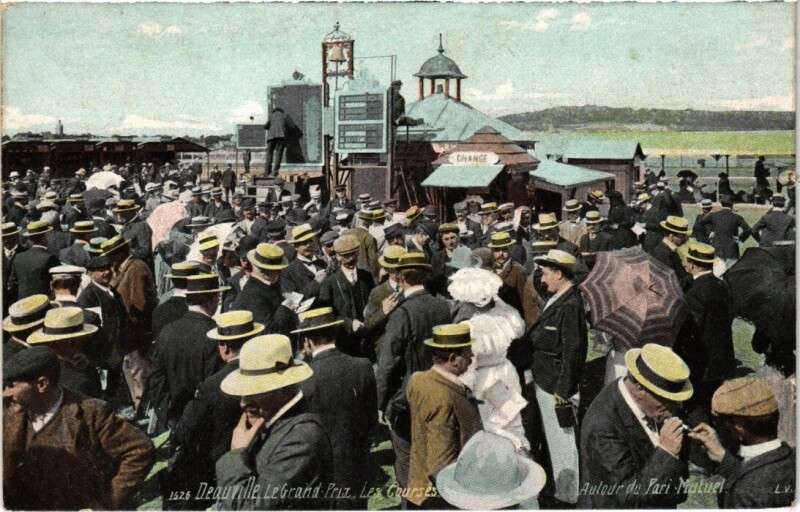 Carte postale ancienne Deauville Le Grand Prix, Les Courses France à Deauville