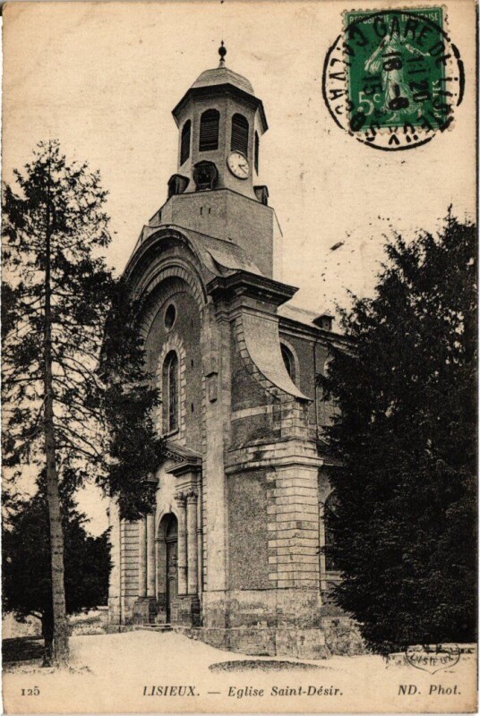 Carte postale ancienne Lisieux Eglise Saint-Desir France à Lisieux