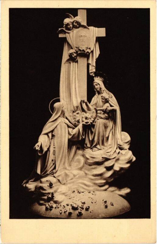 Carte postale ancienne Lisieux Groupe sculpte France à Lisieux