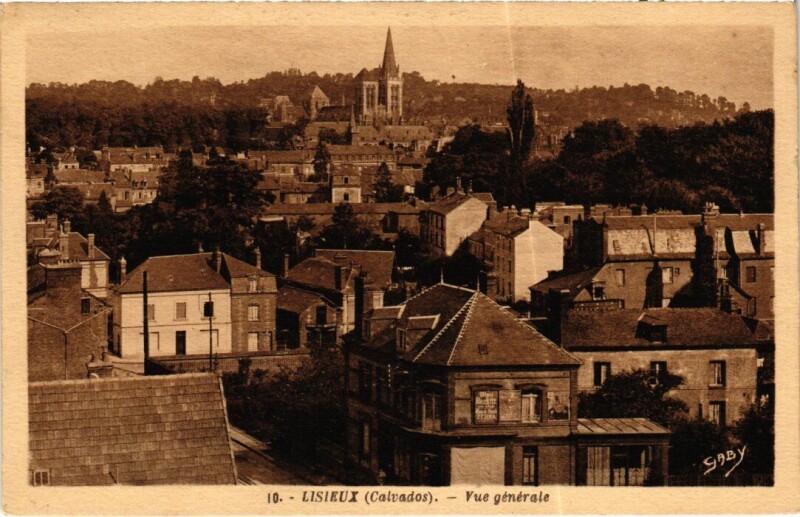 Carte postale ancienne Lisieux Vue Generale France à Lisieux