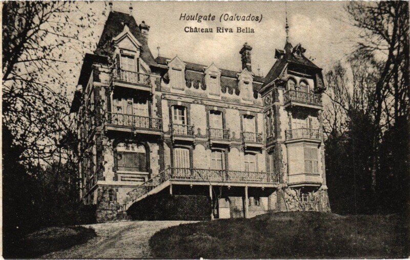 Carte postale ancienne Houlgate Chateau Riva Bella France à Houlgate