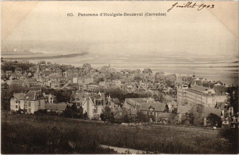 Carte postale ancienne Houlgate Panorama France à Houlgate