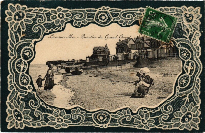 Carte postale ancienne Luc sur Mer Quartier du Grand Orient France à Luc-sur-Mer