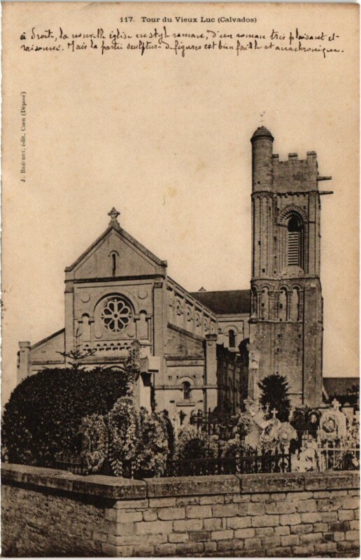 Carte postale ancienne Luc sur Mer Tour France à Luc-sur-Mer