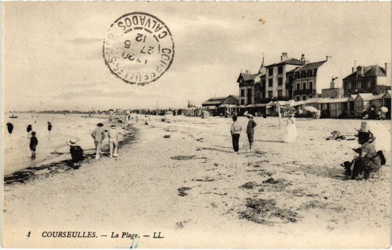 Carte postale ancienne Courseulles La Plage France