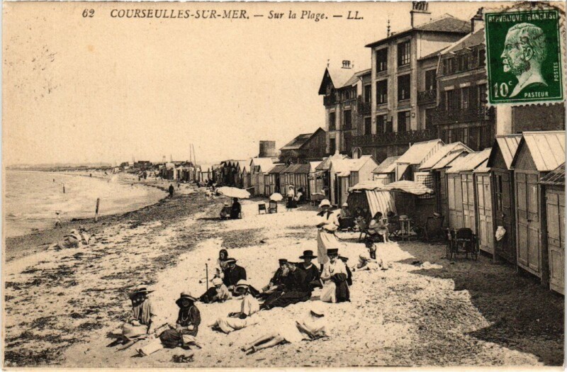 Carte postale ancienne Courseulles Sur la Plage France