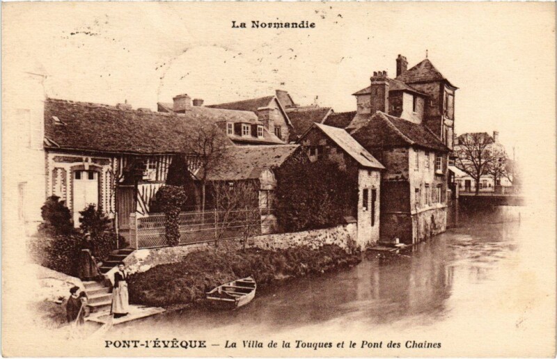 Carte postale ancienne Pont-l'Eveque La Villa de la Touques France à Touques
