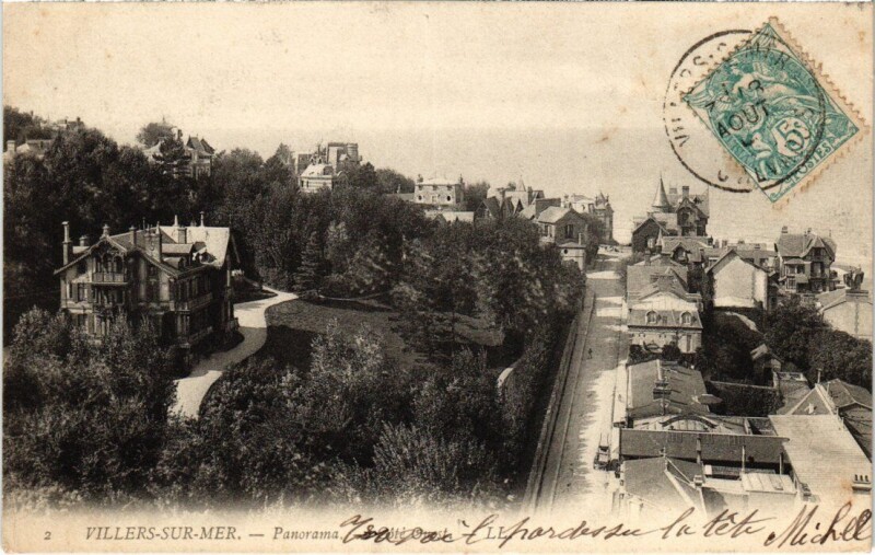 Carte postale ancienne Villers sur Mer Panorama France à Villers-sur-Mer