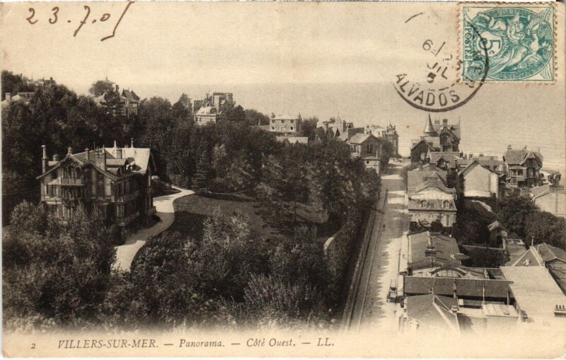 Carte postale ancienne Villers sur Mer Panorama France à Villers-sur-Mer