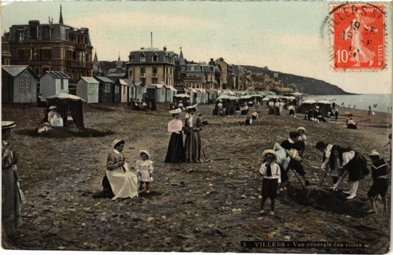 Carte postale ancienne Villers sur Mer Vue Generale des villas France à Villers-sur-Mer