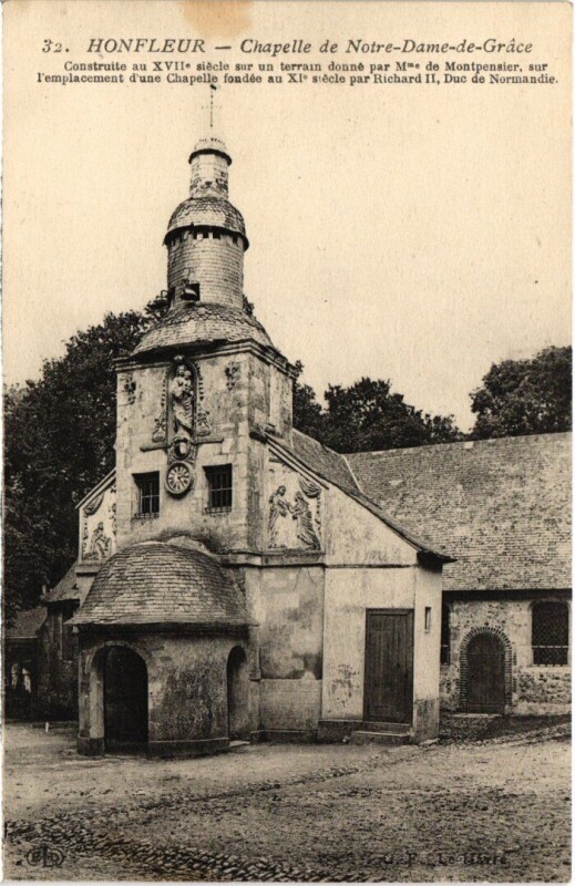 Carte postale ancienne Honfleur Chapelle de Notre-Dame de Grace France à Honfleur