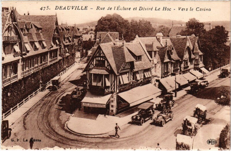 Carte postale ancienne Deauville Rue de l'Ecluse et Desire Le Hoc France à Deauville