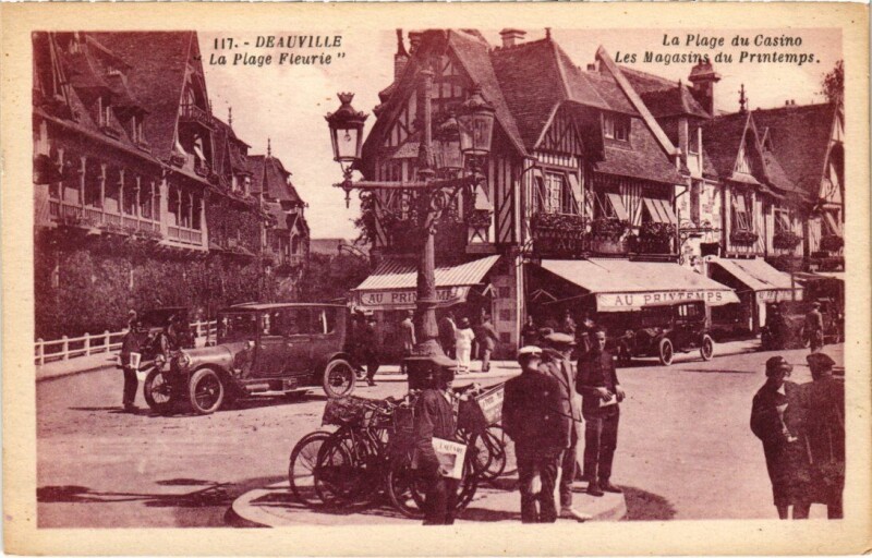 Carte postale ancienne Deauville La Plage Fleurie France à Deauville
