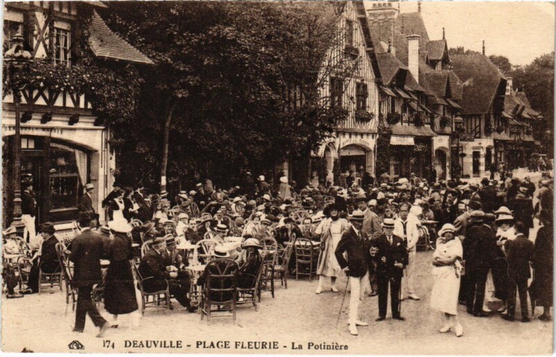 Carte postale ancienne Deauville La Potiniere France à Deauville