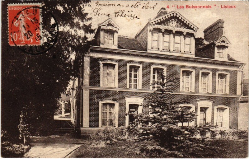Carte postale ancienne Lisieux Les Buissonets France à Lisieux